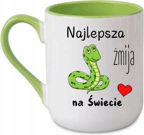 Bögre A világ legjobb kígyója Barátnő anya anyós Zöld 330