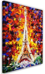 Gario Vászonkép Festett Eiffel torony Méret: 40 x 60 cm