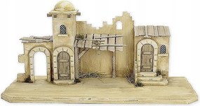 Karácsonyi betlehem 70x29x32cm 9-11cm-es figurákhoz