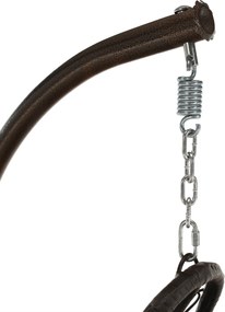 Függő fotel, barna / krém, KALEA 2 NEW