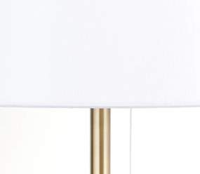 Orion LA 4-1205/1 - Asztali lámpa USB porttal LUDWIG 1xE27/40W/230V fehér/arany