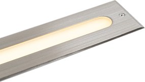 Modern talajszpot acél 50 cm LED-del IP65 - Eline
