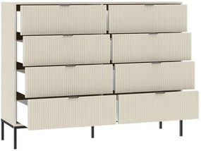 ONTARIO 8 Fiókos Komód Kasmír Színben. 150 cm.