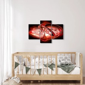 Kép - piros formák (90x60 cm)