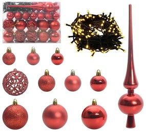 Felfordított Mesterséges Felizgatt Karácsonyfával és Gömbökkel