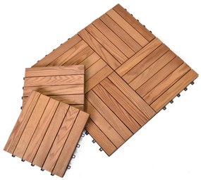 Kőrisfa padlóburkolat szett 6 db-os Thermowood - Rojaplast