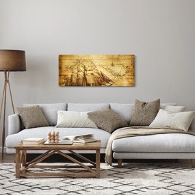 Kép - Régi térkép (120x50 cm)