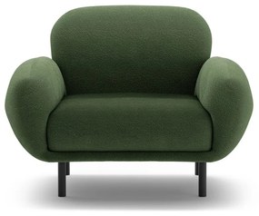 Zöld buklé fotel Poppy – Micadoni
