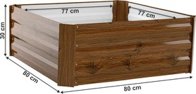 Magasított virágágy, barna, acél, NONKY TYP 3