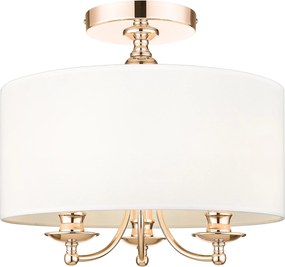 Cosmolight glamour modern mennyezeti lámpa abu dhabi fehér arany cosc03480au-wh