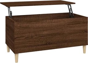 vidaXL barna tölgyszínű szerelt fa dohányzóasztal 90x44,5x45 cm