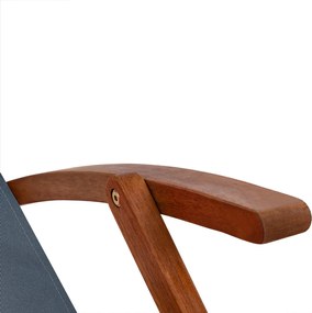 Napágy, antracit akácfa, kültéri teraszra