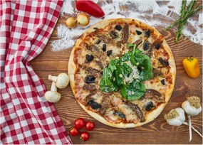 Pizza képe (üvegen) (70x50 cm)