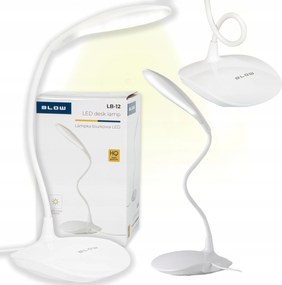 Asztali Lámpa Led Iskolai Éjszakai Usb Álló Fehér Hajlított Hq