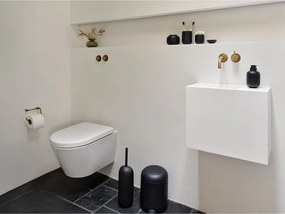 Fekete műanyag pedálos szemetes 4 l Sensu – Zone