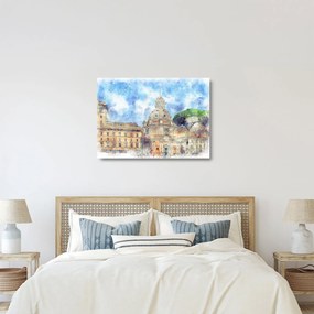 Kép - Santa Maria di Loreto temploma, Róma, Olaszország (üvegen) (70x50 cm)