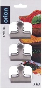 3x Konyhai csipeszek Fűszertartó tasakok acél