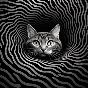 Poszter 70x70cm Hipnotizáló Macskaszem