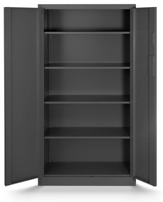 Fém iratszekrény DANIEL, 900 x 1850 x 400 mm, antracit