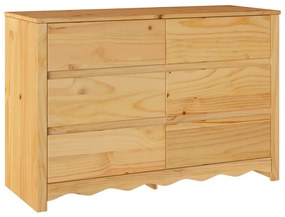 Fiókos Szekrény &quot;&quot;DRAMMEN&quot;&quot; 111x43x73,5 cm Tömör Fenyő