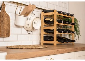 G21 Bambusz borosállvány, 16 palackos, M