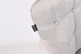 HR804CCROSS Acél modern velúr szék arany lábbal