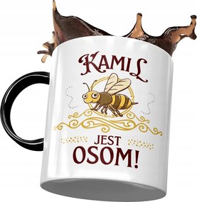 Fekete Bögre Kamilla Férj Kolléga Ajándék Nyomtatott Fotóval