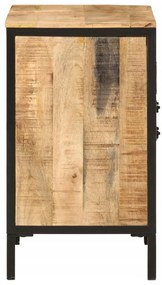 Vas és tömör mangófa fürdőszobai mosdószekrény 55 x 35 x 60 cm