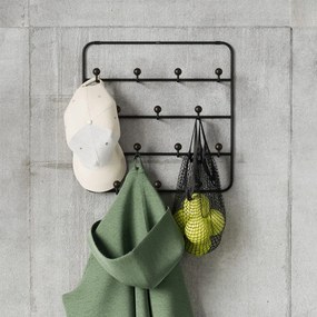 Fekete-natúr színű fém ajtófogas 36 cm Estique – Umbra