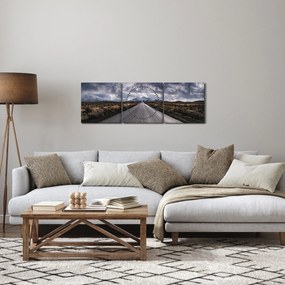 Az út képe a sivatagban (órával) (90x30 cm)