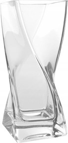 Üveg Váza virágokhoz csavart Téglalap 20 cm