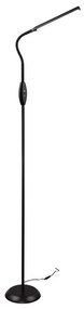 Fekete LED állólámpa (magasság 145 cm) Toro – Trio