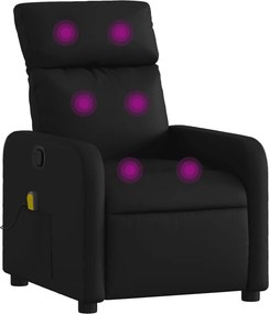 vidaXL fekete műbőr masszázsfotel