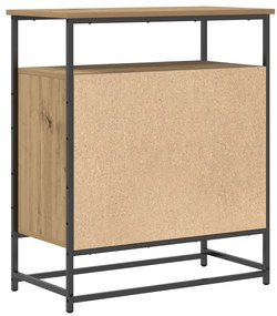 Fésülködőasztal Égerfa 69x35x80 cm Műgyanta és Acél