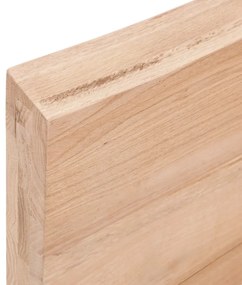 világosbarna kezelt tömör fa fürdőszobai pult 60x40x(2-6) cm