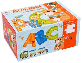 Fa ábécé puzzle angol szavakkal