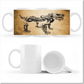 Dinoszaurusz fényképes bögre Dino őstörténet