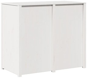 Kültéri Konyhai Szekrény Fehér 106x55x92 cm Tömör Fenyőfa