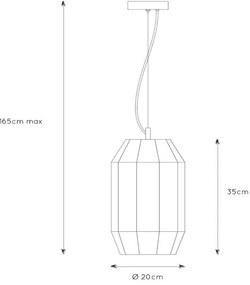 Lucide 25408/01/30 - Csillár zsinóron FERN 1xE27/60W/230V