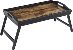 Laptop állvány, Reggelizőtálca, összecsukható bambusz lábakkal