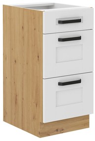 Alsószekrény Lesana 2 (fehér + artisan tölgy) 40 D 3S BB . 1063991