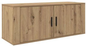 vidaXL Fali TV szekrény szett 2 pcs Artisan tölgy 100 x 34,5 x 40 cm