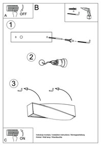 Fali lámpa SIGMA 1xE27/60W/230V szürke