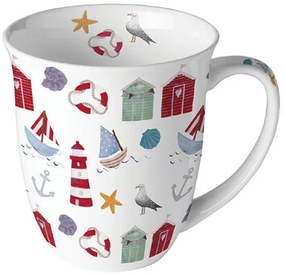 Porcelán bögre tengeri mintás Nautical items