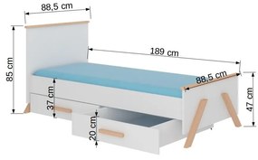 Gyerekágy  180x80 cm. Akció -16%. 1052184