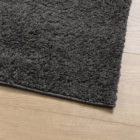 PAMPLONA antracit magas szálú bolyhos modern szőnyeg 80x250 cm