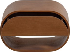 Natúr színű többszintes fali polc 39 cm Momo – WOOOD