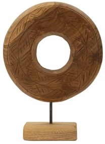 Szobor dorat teak 28x10x38cm
