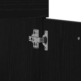 Fürdőszoba bútor szett 3 pcs Fekete tölgy 90 x 38.5 x 46 cm