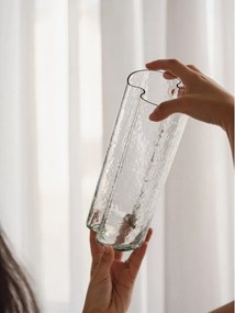 Üveg kézzel készített váza (magasság 24 cm) Tubu – noo.ma